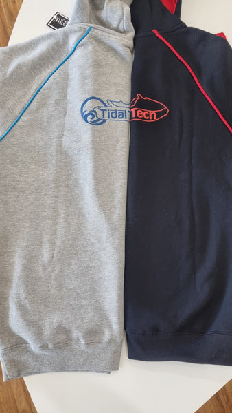 TIDAL TECH GRAY/BLUE HOODIE