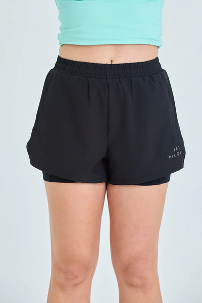 Jetpilot Corp Ladies Elastic Waist Rideshort