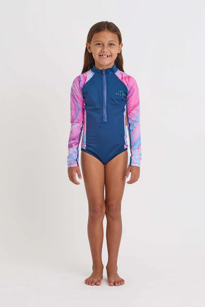 Jetpilot Girls LS Swimsuit
